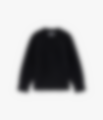 Cashmere Oversized Crew in Black