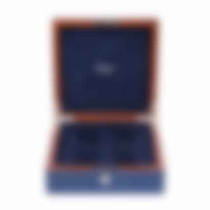 Heritage Chroma Four Watch Box in Navy Blue