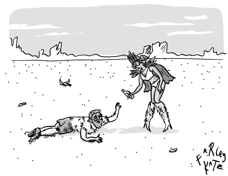“I don’t care about water—just get me the hell away from Burning Man.”