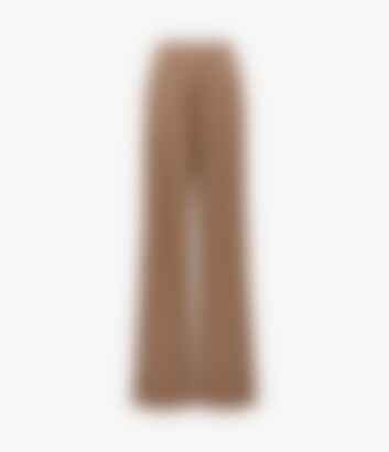 Cashmere Pleated Trouser in Camel