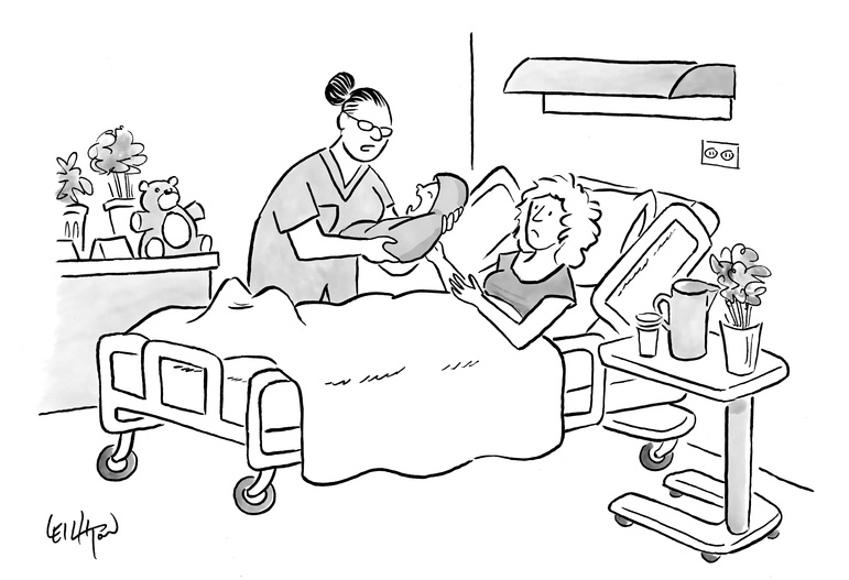 “Not to alarm you, but the other newborns are already ahead.”