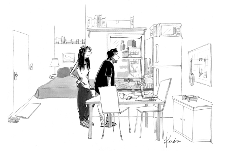 “‘So what if it’s small,’ the Realtor says, ‘it’s not like you’ll be stuck in there.’”