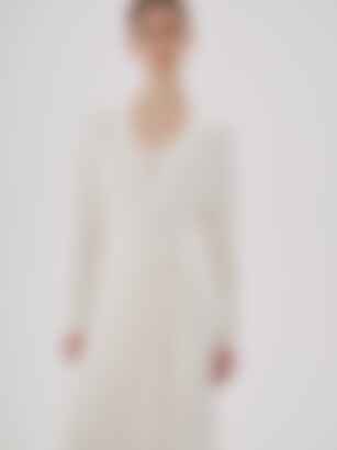 Elongated Robe in Vanilla