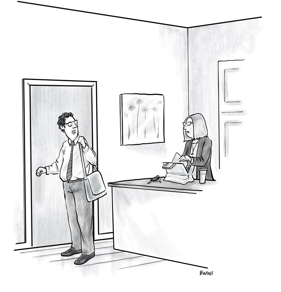 “Please remind me of who we’re having dinner with tonight and what we can, and can’t, talk about?”