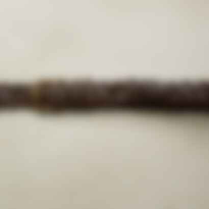 Woven Leather Belt in Dark Brown