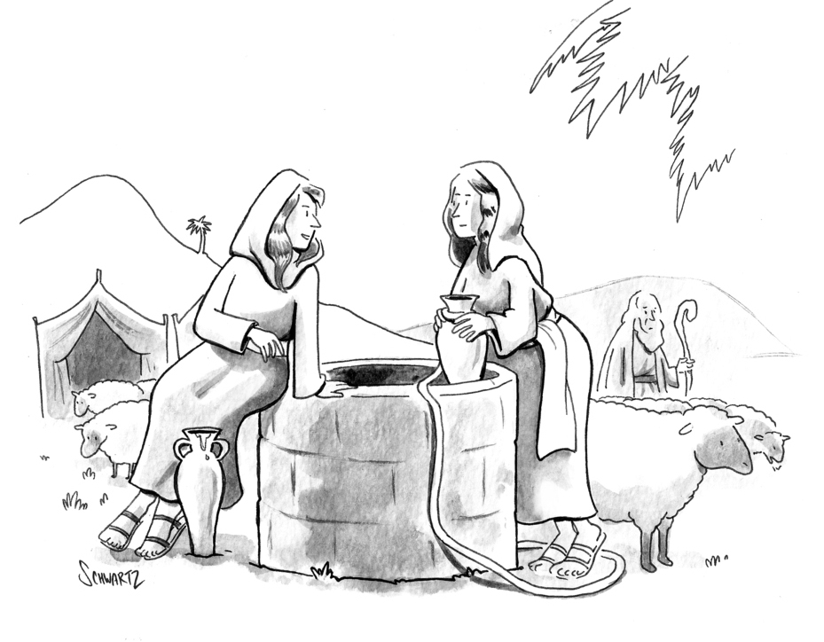 “O.K., O.K. … I’d lay with Peter, betroth Paul, and smite Luke.”