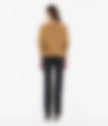 Cashmere Knit Sweatshirt in Camel