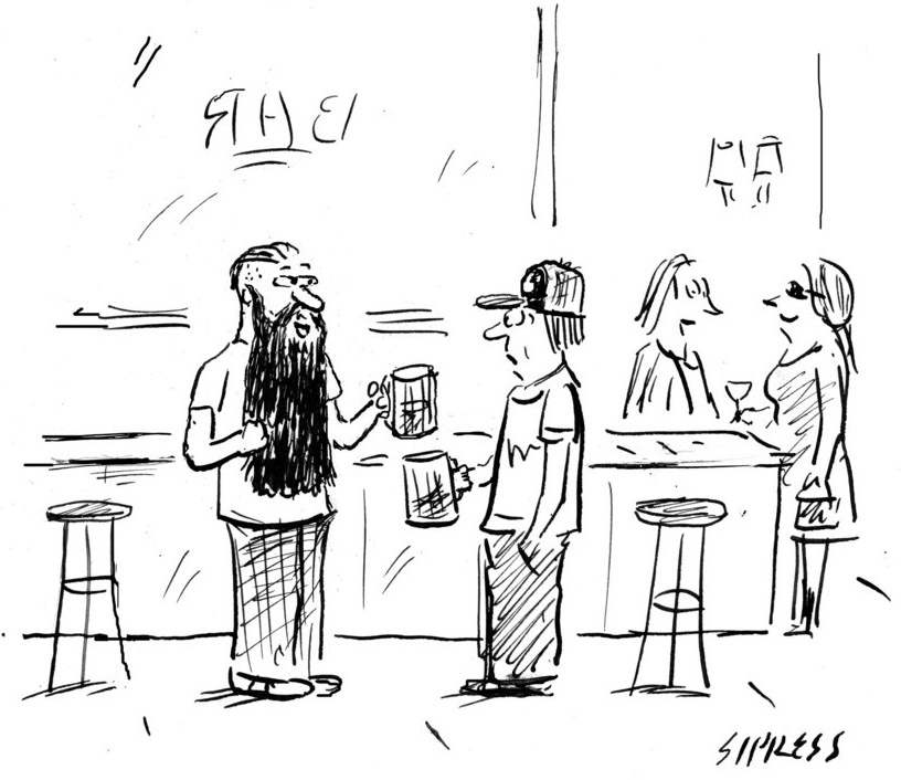 “It’s my emotional-support beard.”