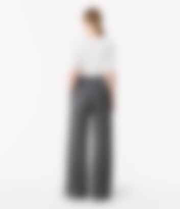Cashmere Pleated Trouser in Medium Melange Grey