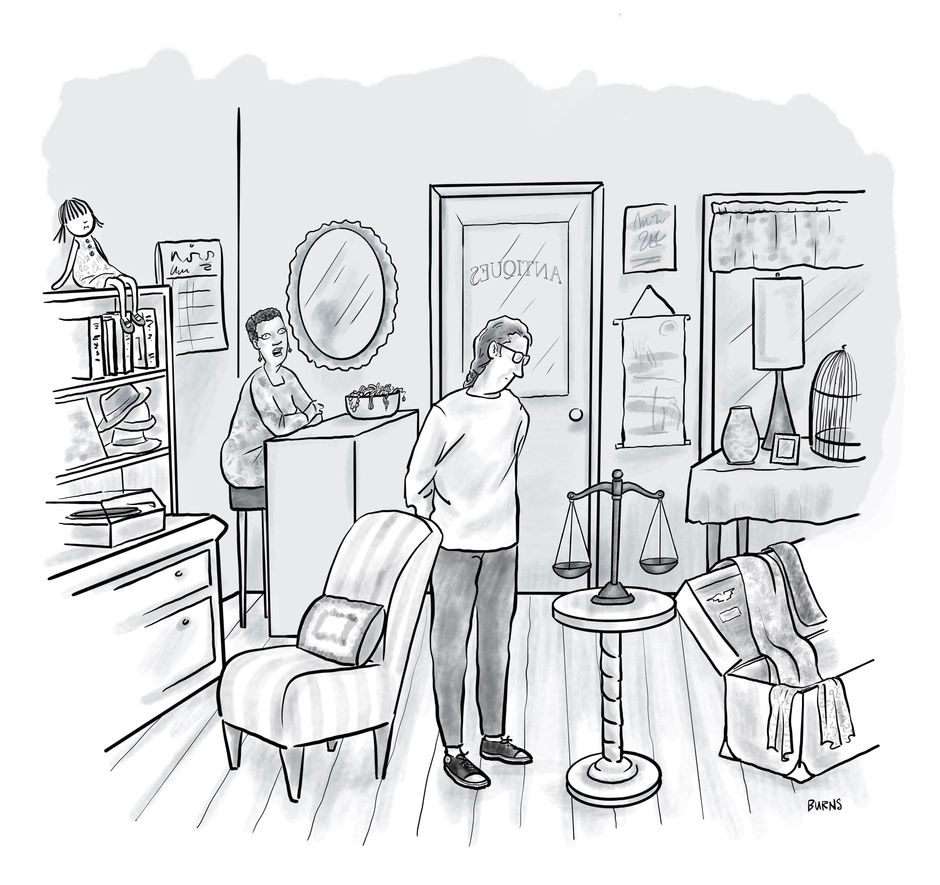 “Oh, they were something called the ‘scales of justice,’ but back around 2025 people started using them for ashtrays.”