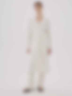 Elongated Robe in Vanilla