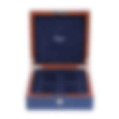 Heritage Chroma Four Watch Box in Navy Blue