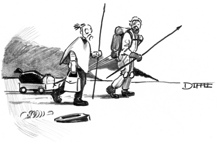 “You keep saying apocalyptic, but I think you mean post-apocalyptic.”