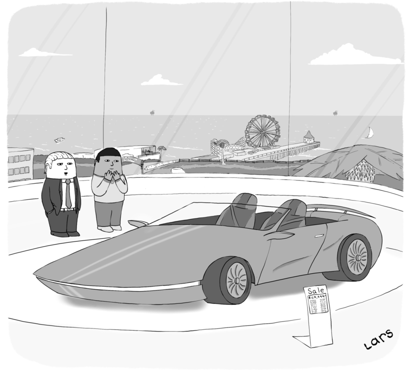 “Imagine yourself: driving up the coast, the top down, tears streaming down your face because your wife had no choice but to kick you out, this time for good.”
