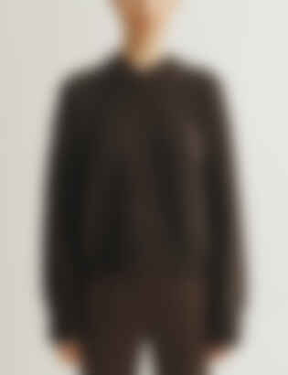 The Julian Sweater in Wool and Cashmere in Espresso