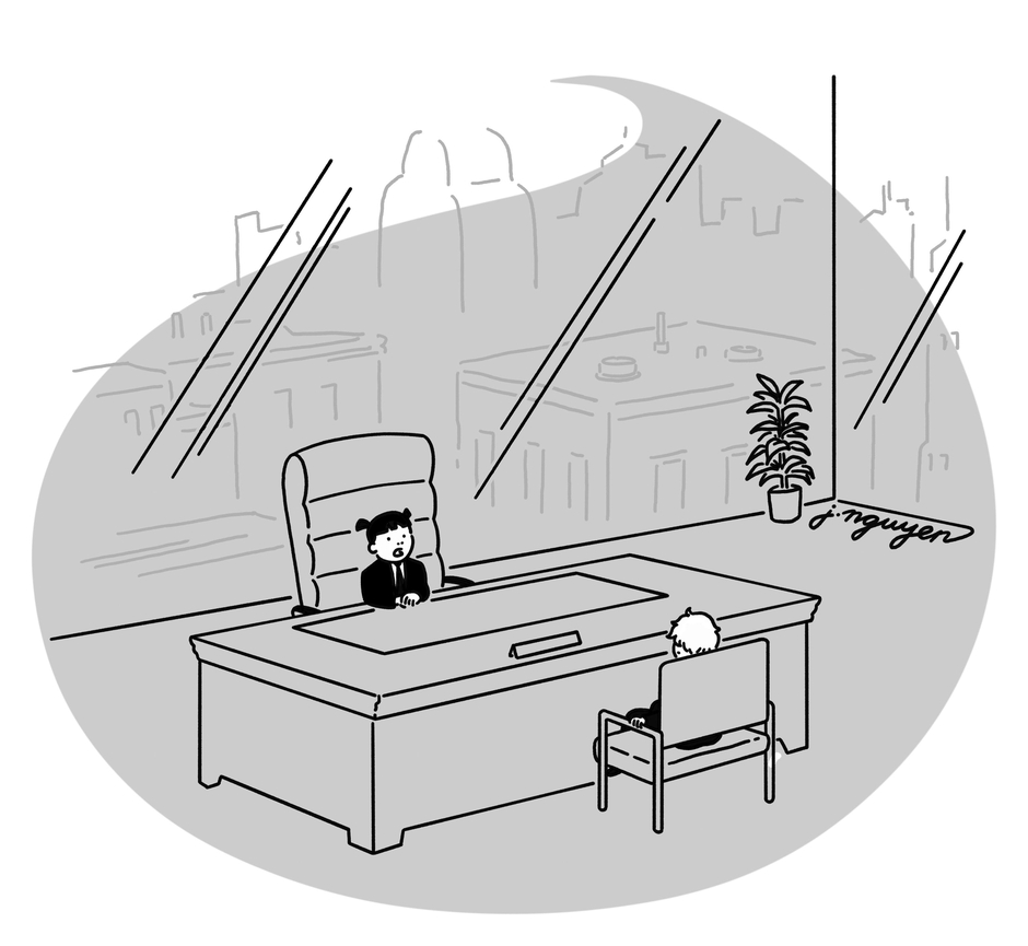 “My parents make me run this Fortune 500 company so that it looks good for college.”