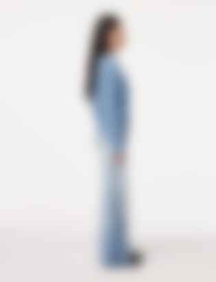 Cashmere Ribbed Sweater in Cornflower