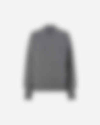 The Julian Sweater in Wool and Cashmere in Heather Grey
