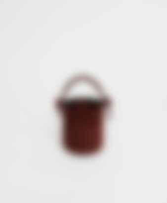 Mini Mini Fortuna Bucket in Chocolate Suede