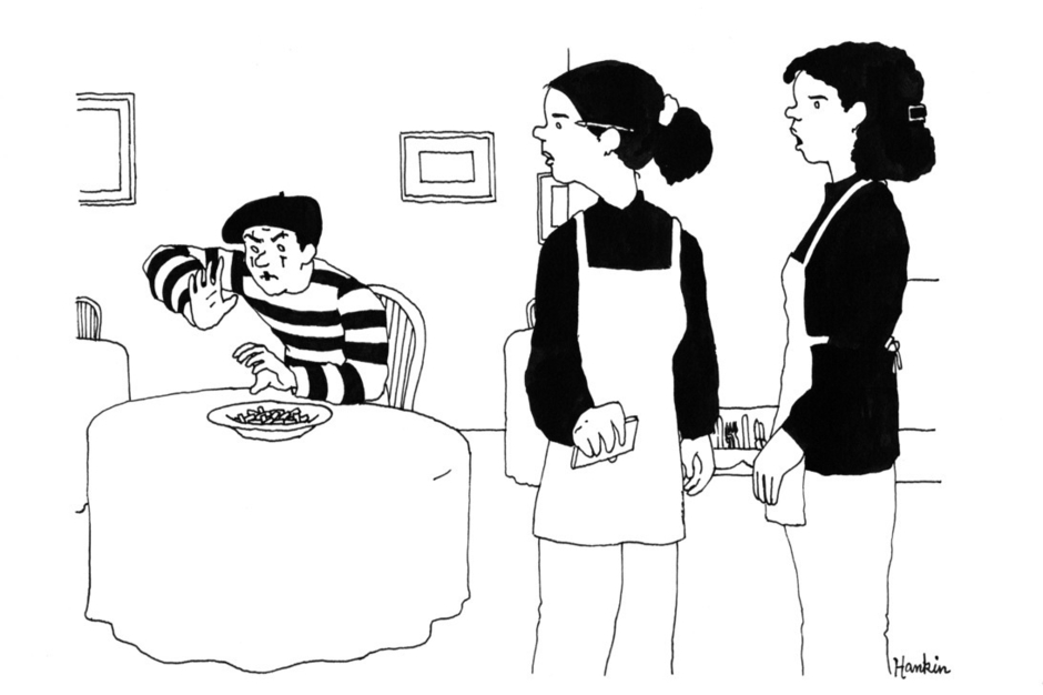 “Table three needs ketchup.”