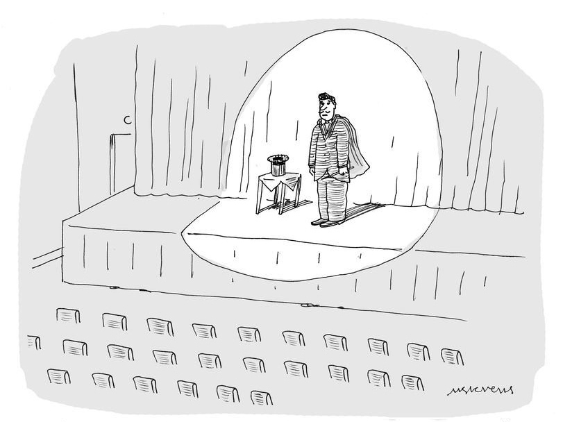 “For my next trick, I’ll require an audience.”