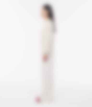 Cashmere Knit Sweatshirt in Ivory