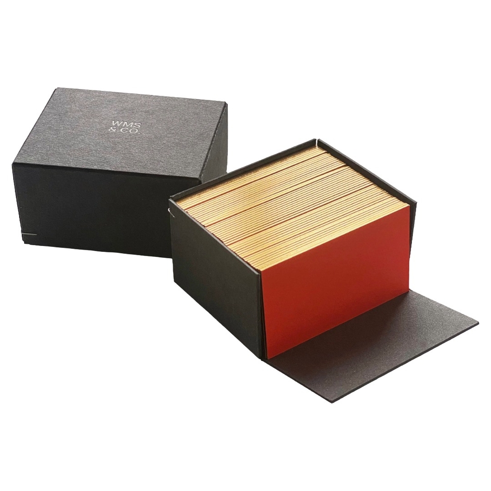 Wms&Co. Red Small Cards with Gold Edging at Air Supply