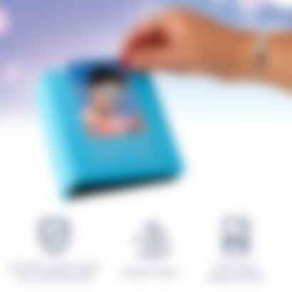 Zink Mini Photo Album 64-Pocket in Blue