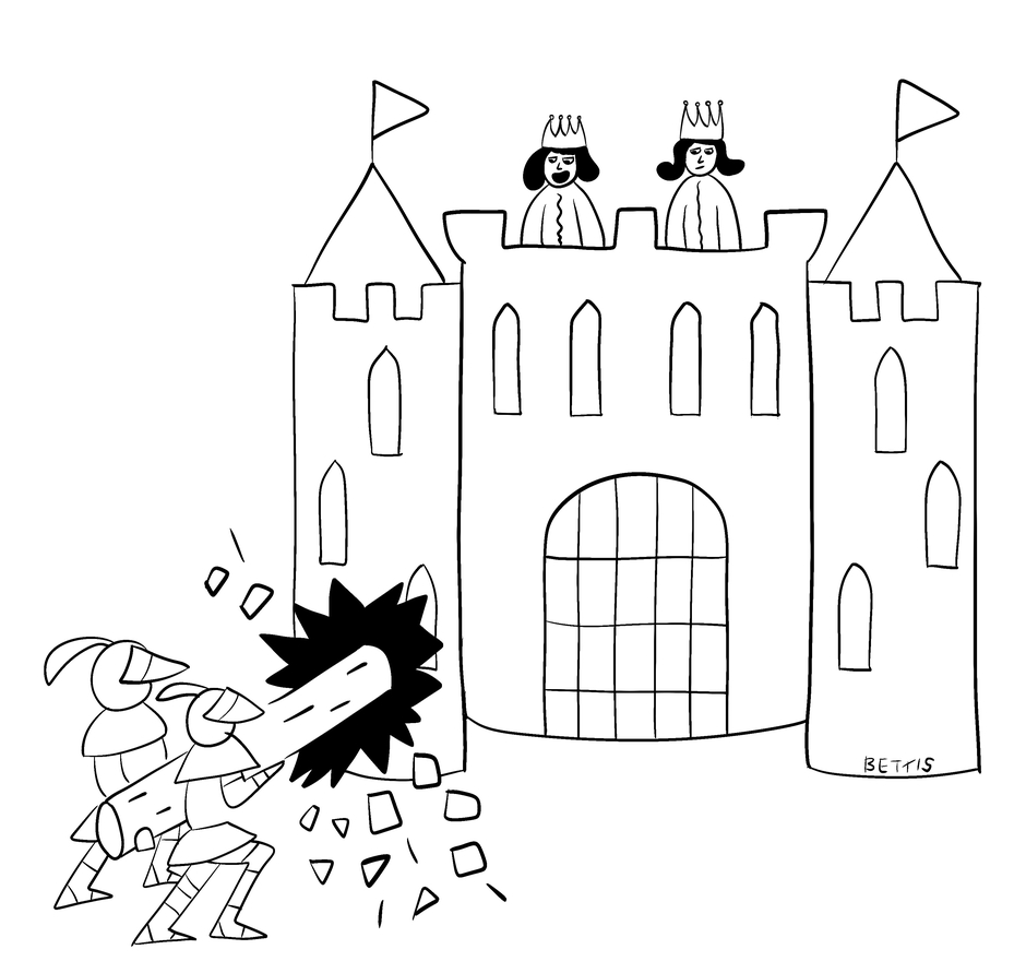 “There goes our security deposit.”