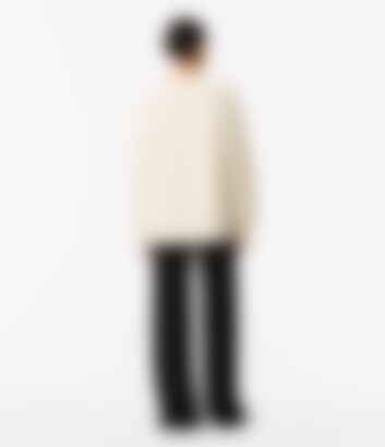 Cashmere Oversized Crewneck in Ivory