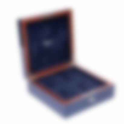 Heritage Chroma Four Watch Box in Navy Blue