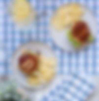 Dinner Napkins (Set of Four) in Plaid, Navy & Uniform Blue