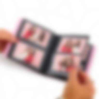 Zink Mini Photo Album 64-Pocket in Pink