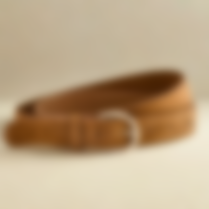 Classic Belt in Cognac Suede